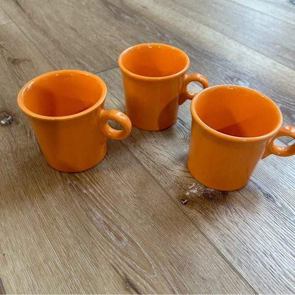 Fiesta Vintage Dinnerware Set of 3 Coffee Mugs Great Used Condition - Picture 2 of 7